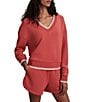 Varley Blithe V-Neck Long Sleeve Cropped Sweatshirt - Image 3