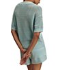 Varley Callie Knit Boxy Split V-Neck Short Sleeve Top - Image 2