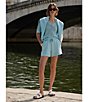 Varley Callie Knit Boxy Split V-Neck Short Sleeve Top - Image 6