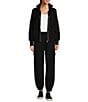 Varley Cargo DoubleSoft Knit High Rise 25#double; Jogger Pants, Color:Black - Image 3
