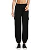 Varley Cargo DoubleSoft Knit High Rise 25#double; Jogger Pants, Color:Black - Image 1