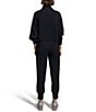 Varley Davidson DoubleSoft® Coordinating Stand Collar V-Neck Quater Zip Long Sleeve Sweat Jacket - Image 4