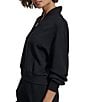 Varley Davidson DoubleSoft® Coordinating Stand Collar V-Neck Quater Zip Long Sleeve Sweat Jacket - Image 5