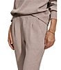 Varley DoubleSoft™ Coordinating Knit Roll Cuff Jogger 25#double; Sweat Pants, Color:Taupe Marl - Image 5