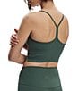 Varley Harley Free Soft Scoop Neck Racerback Longline Bralette Top, Color:Cilantro - Image 2