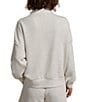 Varley Hawley Coordinating Half Zip Sweatshirt, Color:Ivory Marl - Image 2