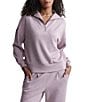 Varley Hawley Half Zip Sweatshirt, Color:Mauve Marl - Image 1
