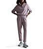 Varley Hawley Half Zip Sweatshirt, Color:Mauve Marl - Image 2