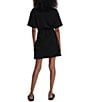 Varley Maple Crew Neck Short Sleeve Dress, Color:Black - Image 2