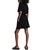 Varley Maple Crew Neck Short Sleeve Dress, Color:Black - Image 3