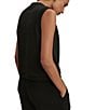 Varley Marla Crew Neck Sleeveless Button Down Placket Coordinating Tank Top - Image 2