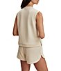 Varley Marla Crew Neck Sleeveless Button Down Placket Coordinating Tank Top - Image 6