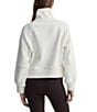 Varley Milano Mock Neck Long Sleeve Half Zip Pullover, Color:Ivory - Image 2