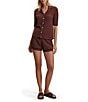 Varley Modern Knit Drawstring Waist Curved Hem Coordinating Short - Image 4