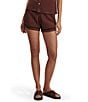 Varley Modern Knit Drawstring Waist Curved Hem Coordinating Shorts - Image 1