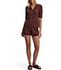 Varley Modern Knit Drawstring Waist Curved Hem Coordinating Shorts - Image 3