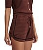 Varley Modern Knit Drawstring Waist Curved Hem Coordinating Shorts - Image 4