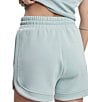 Varley Ollie High Rise Drawstring Shorts, Color:Ether Blue - Image 2