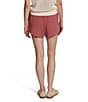 Color:Withered Rose - Image 2 - Ollie High Rise Drawstring Shorts