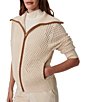 Varley Paula Zip-Through Collared Long Sleeve Knit Jacket - Image 3