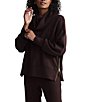 Varley Priya DoubleSoft® Mock Cowl Neck Long Sleeve Longline Sweatshirt, Color:Coffee Bean - Image 3