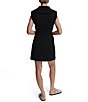 Varley Rebecca Oversized Collar Sleeveless Zip Through Double Soft Dress, Color:Black - Image 2