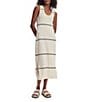 Varley Scott Scoop Neck Sleeveless Midi Tank Dress, Color:Birch - Image 1