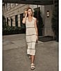 Varley Scott Scoop Neck Sleeveless Midi Tank Dress, Color:Birch - Image 6