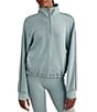 Varley Sian Piped Half Zip Mock Neck Long Sleeve Sweatshirt - Image 1
