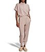 Varley The Slim Cuff Pants, Color:Taupe Marl - Image 3