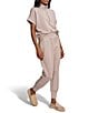 Varley The Slim Cuff Pants, Color:Taupe Marl - Image 4