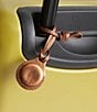 Vera Bradley Bag Charm Set For AirTag, Set of Two, Color:Bronze Metallic and Moonless Night in Leather - Image 2