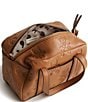 Vera Bradley Bear Embossed Leather Micro Original Duffle Crossbody Bag, Color:Roasted Pecan - Image 2