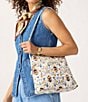 Vera Bradley Bee Garden Original Zip Hipster, Color:Bee Garden - Image 4