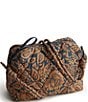 Vera Bradley Blake Nylon Lotus Montage Roasted Pecan Crossbody, Color:Lotus Montage Roasted Pecan - Image 1