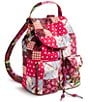 Vera Bradley Deluxe Floral Patchwork Drawstring Backpack - Image 1