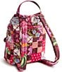 Vera Bradley Deluxe Floral Patchwork Drawstring Backpack - Image 2
