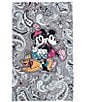 Color:Piccadilly Paisley - Image 2 - Disney Collection Mickey Mouse Piccadilly Paisley Plush Throw Blanket