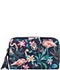 Color:Flamingo Garden - Image 1 - Flamingo Garden RFID Turnlock Wallet