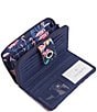 Color:Flamingo Garden - Image 2 - Flamingo Garden RFID Turnlock Wallet