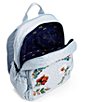 Color:Sea Air Floral - Image 2 - Floral Embroidered Campus Backpack