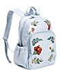 Color:Sea Air Floral - Image 3 - Floral Embroidered Campus Backpack