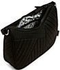 Vera Bradley Frannie Crescent Crossbody Bag, Color:Black - Image 4