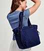 Color:Classic Navy - Image 4 - Glenna Classic Tote Bag