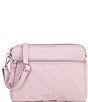 Color:Hydrangea Pink - Image 1 - Hydrangea Pink Triple Compartment Crossbody Bag