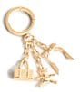 Vera Bradley Icons Bag Charm, Color:Gold - Image 1