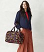 Vera Bradley Midnight Garden Paisley Miramar Weekender Bag, Color:Midnight Garden Paisley - Image 4