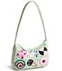 Vera Bradley Mini Roxbury Beaded Cookie Swap Crescent Shoulder Bag - Image 1