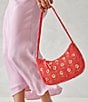 Vera Bradley Mini Roxbury Crescent Beaded Shoulder Bag