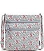 Color:Mon Amour Gray - Image 1 - Mon Amour Gray Triple Zip Hipster Crossbody Bag